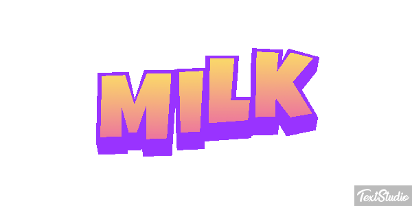 Milk Text effect