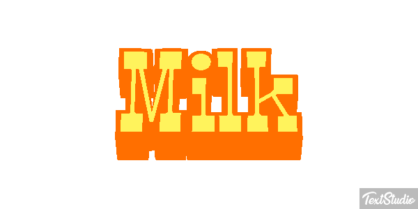 Milk Text effect