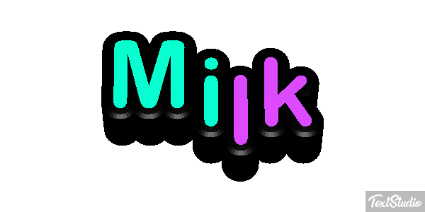 Milk Text effect
