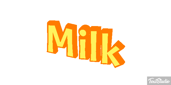 Milk Text effect