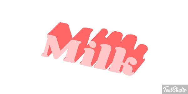 Milk Text effect