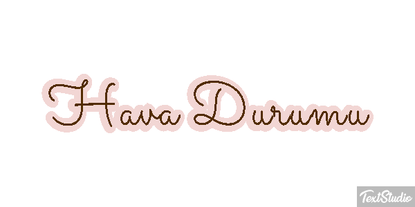 Hava Durumu Efeito do texto