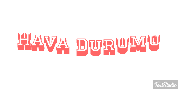 Hava Durumu Efeito do texto
