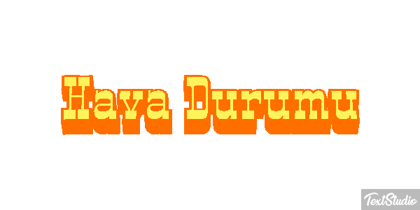 Hava Durumu Efeito do texto