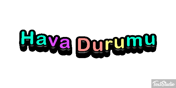 Hava Durumu Efeito do texto