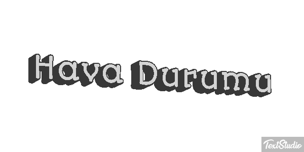 Hava Durumu Efeito do texto