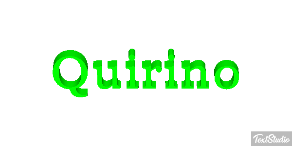 Quirino Effetto testo