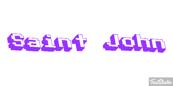 Saint John Efekt tekstowy
