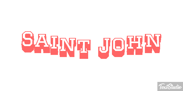 Saint John Efekt tekstowy