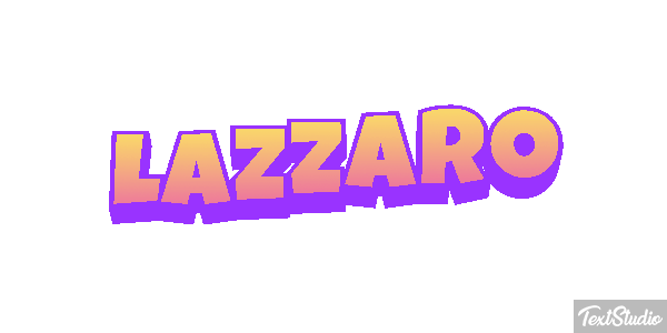 Lazzaro Effetto testo