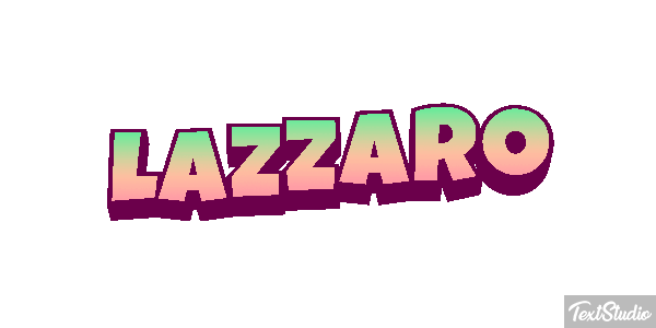 Lazzaro Effetto testo