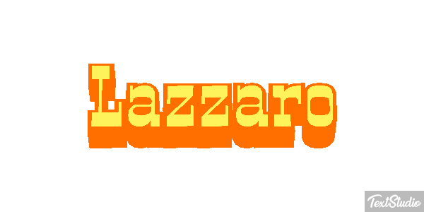 Lazzaro Effetto testo