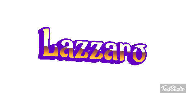 Lazzaro Effetto testo