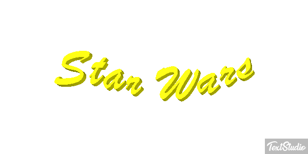 Star Wars Efecto de texto