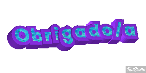 Obrigado/a Tekst effect