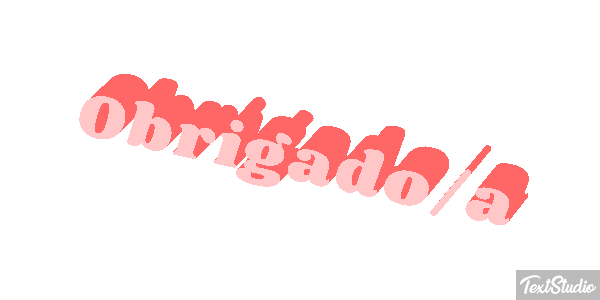 Obrigado/a Tekst effect