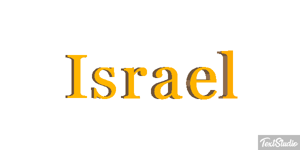 Israel Text effect