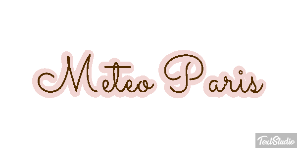Meteo Paris Efeito do texto