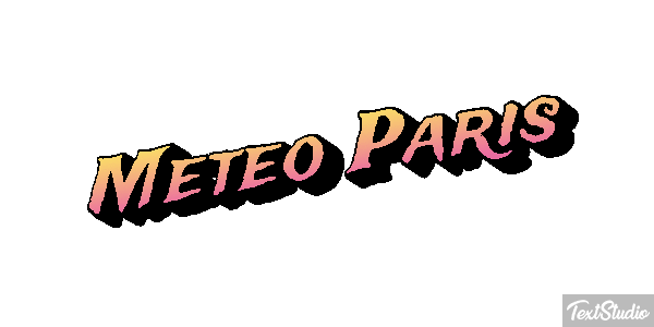Meteo Paris Efeito do texto