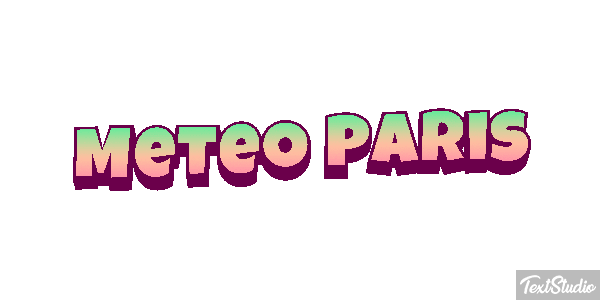 Meteo Paris Efeito do texto