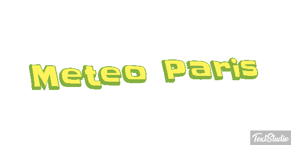 Meteo Paris Efeito do texto