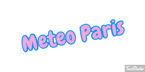 Meteo Paris Efeito do texto