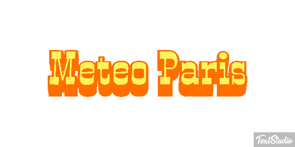 Meteo Paris Efeito do texto