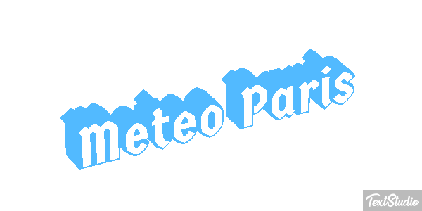 Meteo Paris Efeito do texto