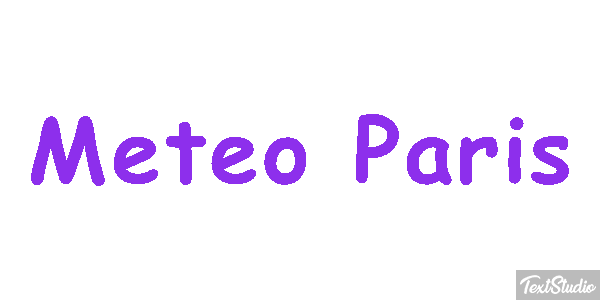 Meteo Paris Efeito do texto