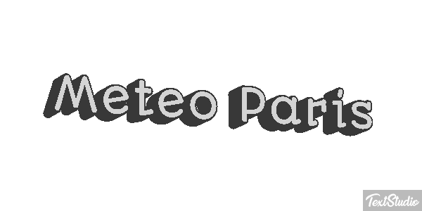 Meteo Paris Efeito do texto