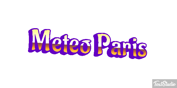 Meteo Paris Efeito do texto