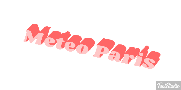 Meteo Paris Efeito do texto