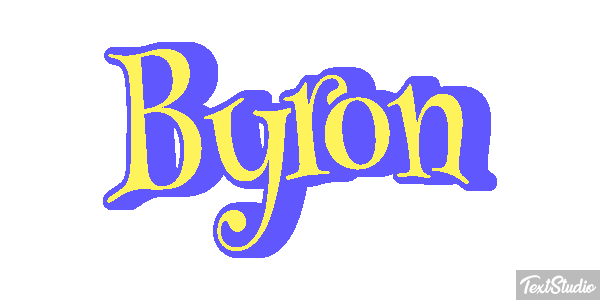 Byron Efecto de texto