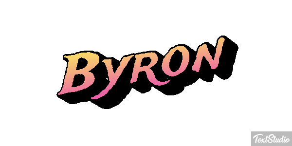 Byron Efecto de texto
