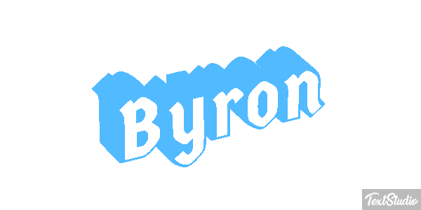 Byron Efecto de texto