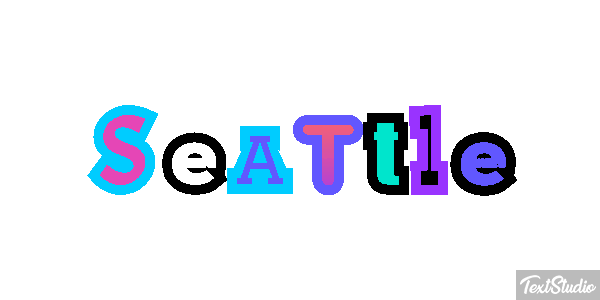 Seattle Efecto de texto