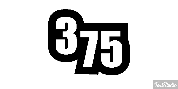 375 Efecto de texto