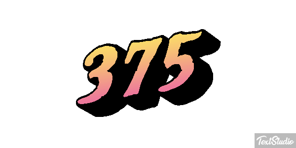 375 Efecto de texto