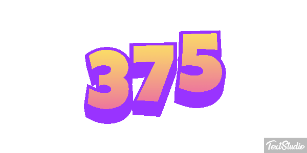 375 Efecto de texto