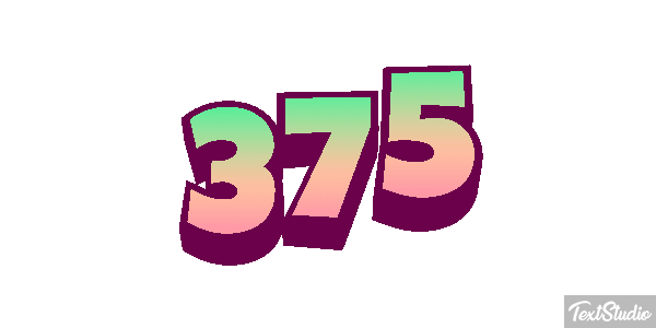 375 Efecto de texto