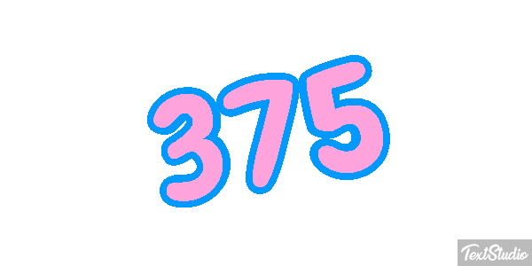 375 Efecto de texto