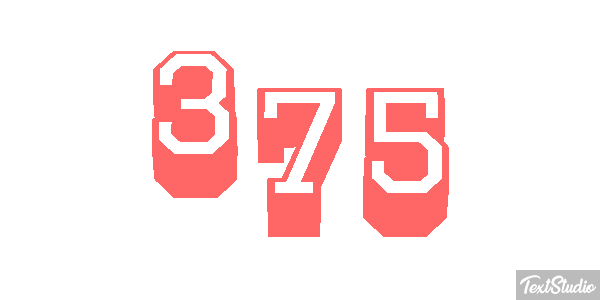 375 Efecto de texto