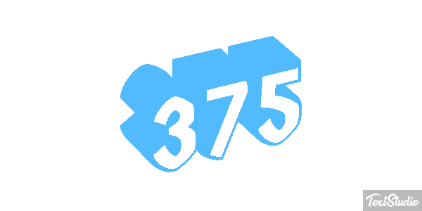 375 Efecto de texto