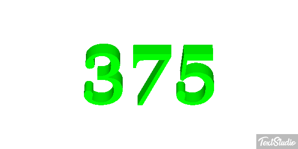 375 Efecto de texto