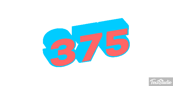 375 Efecto de texto