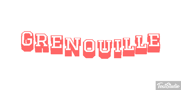 Grenouille Efekt tekstowy