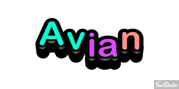 Avian Effetto testo
