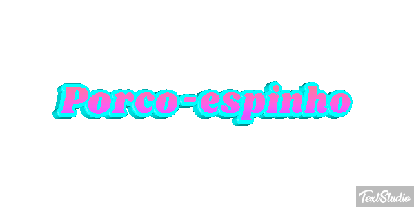 Porco-espinho Efeito do texto