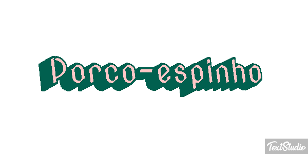 Porco-espinho Efeito do texto