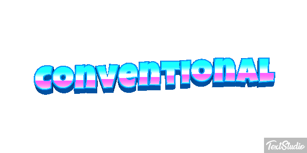 Conventional Tekst effect